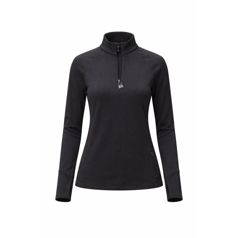 NWT DSG Women's Black 1/4 Zip Long‎ Sleeve Athletic Top Size S